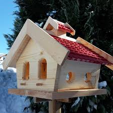Vogelhaus Putzklappe Vogelfutterhaus Vogelhauser Massives Holz Vogelhauschen Rot Ebay Vogelfutterhaus Vogelhaus Grosses Vogelhaus