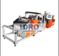 pleated air filter pleating and gluing machine production line