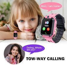 Themoemoe Kids GPS Tracker Watch, Kids Smartwatch IP68 Waterproof with GPS  Tracker Phone Alarm Clock Game Camera Compatible with 2G T-Mobile Birthday  Gift for Kids(S12B-Pink) : Amazon.in: Electronics