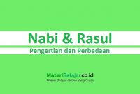 Dari asal kata ini islam memiliki arti. Pengertian Nabi Dan Rasul Secara Etimologi Dan Terminologi Agama Materibelajar Co Id