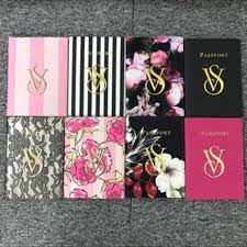 Original victoria secret's pink stripe pouch bag. 2018 Victoria S 5 Colors Passport Holders Bag Vs Passport Cover Case