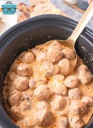 Stir until all the ingredients are well combined. Crock Pot Meatball Stroganoff The Country Cook