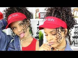 Quick Amp Simple Curly Visor Tutorial Youtube Visor Hairstyles Hair Game Strong Tennis Hairstyles