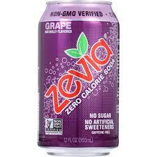 Zevia Soda Zero Calorie Grape Can 6 12 Oz Case Of 4 In 2020 Grape Soda Diet Grape Soda Grapes