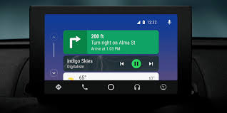 New voice commands gps maps media tip apptopia. Google Redesigns Android Auto With A New Navigation Bar Notification Center And Dark Theme Venturebeat