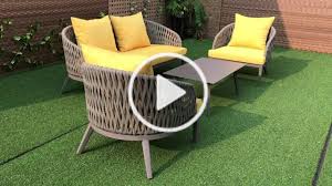 Uniq Habitat Decorat Uniqhabitatdecoration On Tiktok Outdoor Sofa Set Garden Weave Rope Sofa Set Liv In 2020 Outdoor Chairs Outdoor Sofa Sets Outdoor Furniture Sets
