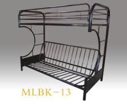 Double bunk bed with drawers and storage in stairs. China Double Decker Durable C Futon Metal Bunk Bed Mlbk 13 China Bunk Bed Cum Sofa Metal Futon Bunk Bed