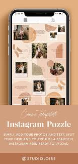 Technically, your instagram feed is already a collage of every post you've published. Frida Instagram Puzzle For Canva Instagram Puzzle Instagram Template Instagram Template Design