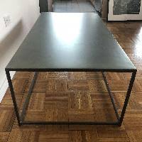 Cb2 mill console table for $299 vs tag furnishings group urban narrow console table $211 copy cat chic luxe living budget home decor & design look for less Cb2 Mill Coffee Table Aptdeco
