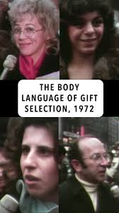 What's Your Holiday Gift Saying?, Could there be a hidden message in  presents you're giving? In 1972, reporter Al Levin took to the streets of  New York City to explore the psychology behind ...