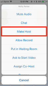 This feature is especially useful when you need control over the large number of participants in your meeting. Passing Host Controls And Leaving The Meeting Zoom Help Center