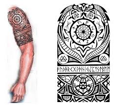 Viking Nordic Tattoo By Thehoundofulster On Deviantart Viking Tribal Tattoos Traditional Viking Tattoos Viking Tattoo Sleeve