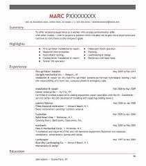 fire sprinkler installer resume example