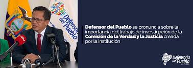 Procura garantizar la buena fe contractual, el. Defensor Del Pueblo Se Pronuncia Sobre La Importancia Del Trabajo De Investigacion De La Comision De La Verdad Y La Justicia Creada Por La Institucion Defensoria Del Pueblo