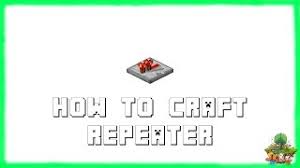 Redstone repeaters face opposite directions of each other) e=repeater r. Minecraft 1 16 5 How To Craft Redstone Repeater 2021 Youtube