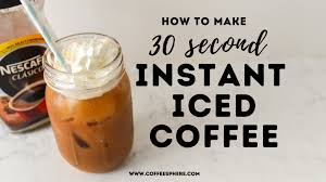 Instant Iced Coffee (Make Coffee In 30 Seconds!) - CoffeeSphere