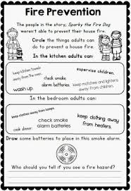 Fire Safety Week With Sparky The Fire Dog Worksheets For Grades 1 2 Fire Safety Worksheets Fire Safety Free Fire Safety For Kids