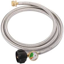 Holds 5 gallons of propane. Buy Wadeo 6 Ft Stainless Steel Braided Propane Adapter Hose With Propane Tank Gauge 1 Lb To 20 Lb Converter For Qcc1 Type1 Lp Tank To 1 Lb Propane Stove Tabletop