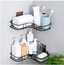 Desain kamar mandi juga harus anda perhatikan jika memang ingin membuat rumah anda semakin terkesan minimalis dan modern. Rak Dinding Kamar Mandi Sudut Tempel Tempat Sabun Shampo Rak Bumbu Terbaru Juli 2021 Harga Murah Kualitas Terjamin Blibli