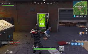 Can be distinguished by the grey color on its display. Fortnite Battle Royale Vending Machine Locations