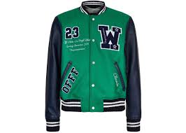 Pin By Jay On Character Outfits Varsity Jacket Green Jacket Leather Sleeve