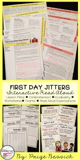 Back To School Read Aloud For First Day Jitters By Julie Danneberg It Includes Lesson Plans Interactive Read Aloud Interactive Read Aloud Lessons Read Aloud