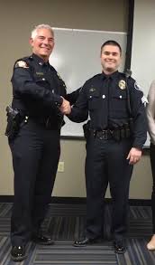 Friday afternoon, Officer Mark Grow was formally promoted from officer to  sergeant by Interim Chief Jones. Mark joined the Yakima Police Department  about eight years ago. During his tenure at the YPD,