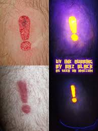 They are made with chemicals that react to ultraviolet light. Uv Ink Bme Tattoo Piercing And Body Modification News