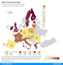 Europe Beer Tax Map European Beer Taxes Tax Foundation