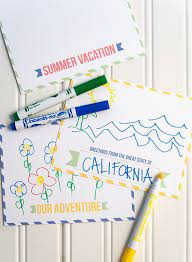 Diy Postcards Printable Postcards Postcards Diy Diy Postcard