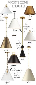 Cone Pendants New Lighting For Our Kitchen Driven By Decor Island Pendant Lights Brass Pendant Light Brass Pendant Lights Kitchen