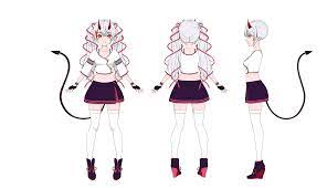 Anime Character Model Sheet | 3d model character, Character model sheet, Anime  character design