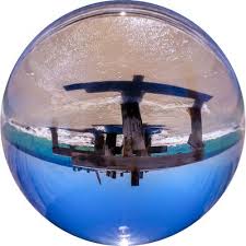 A painted glass snuff bottle photographed through a 2 1/2 lensball, pictured in comments. Rollei Lensball 90mm 22667 Fotokoch De