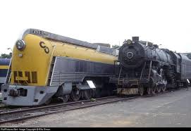 Image result for Federal Yellow 1956 Chesapeake and Ohio Railroad