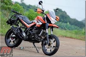 New megapro modif supermoto.ban michelin 12050 depan dunlop 16070 belakang velg tk suspensi. Modifikasi Yamaha Scorpio Z Jadi Supermoto Dengan Headlamp Honda New Megapro Pertamax7 Net