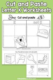 cut and paste letter k worksheets easy peasy and fun membership