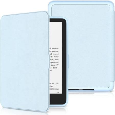 New Kindle Paperwhite 2024 Case 7 inch (12th Gen) & Kindle Colorsoft Signature Edition Case, Slim PU Leather Cover with Soft TPU Back and Auto Sleep/