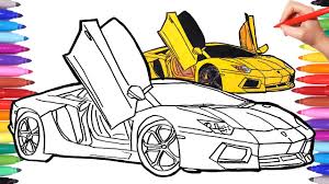 42 gambar mobil lamborghini kartun inspirasi terpopuler. Car Drawing For Coloring Novocom Top