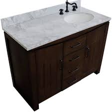 Rustic Wood With Jazz White Marble Top