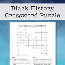 Disney crossword puzzles printable for adults | welcome for you to my personal website, with this period i am going to provide you with concerning disney crossword puzzles printable for adults. Black History Crossword Puzzle Free Printable For Kids And Teens