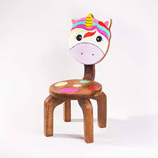 Anbieter filter hochwertiger kunststoff baby kid dining hochstuhl kunststoff fütterung stuhl, kinder tragbar verstellbar esszimmer sitzen esszimmers tuhl/. Robuster Kinderstuhl Stuhl Massiv Aus Holz Fur Kinder Mit Motiv Einhorn 25 Cm Sitzhohe Fairentry Shop