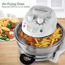 Nutrichef Air Fryer Infrared Convection Oven Halogen Oven Countertop Healthy Cooking Stainless Steel 13 Quart Quick Healthy Meals Cooking Healthy Cooking