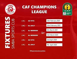 Caf champions league caf confederations cup. Sports Kitaa Ratiba Kamili Ya Mechi Za Simba Caf Facebook