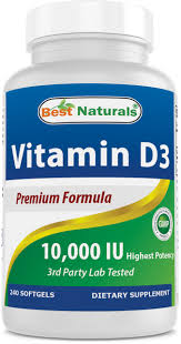 Available in boxes of 60 or 130 capsules, ostelin's vitamin d3 supplements provide you with the recommended daily intake in a single capsule. Best Naturals Vitamin D3 10000 Iu 240 Softgels Walmart Com Walmart Com