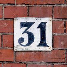 House number 31 — stock photo © papparaffie #118606592. House Number Thirty One 31 Stock Photo Picture And Royalty Free Image Image 129265465