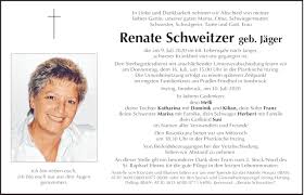 Traueranzeige von Renate Schweitzer vom 08.07.2020