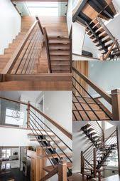 Epatant Escalier Avec Limon De Fer Noir Central Et Tiges Noires Horizontales Great Staircase With Central Steel St En 2020 Avec Images Escaliers Interieur Escalier Rampe Escalier