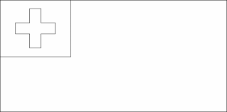 Black And White Flag With Red Cross Flag Of Tonga 2009 Flag Red Cross