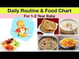 Daily Routine Food Chart For 1 2 Year Old Baby Hindi