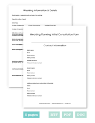 Wedding Planner Consult Form Stress Free Wedding Wedding Planning Timeline Wedding Planner